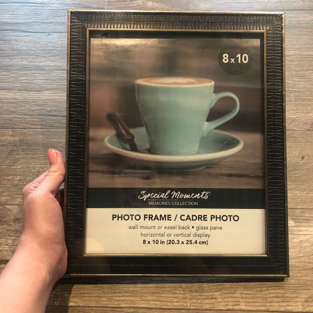 NWT 8”x10” PICTURE FRAME: MASCULINE, BROWN